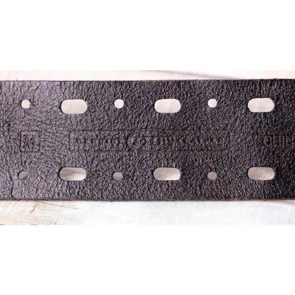 Fossil DARK BROWN GENUINE LEATHER 1.5"Wd CUT OUT CASUAL WOMEN'S BELT Sz M (X95 - Picture 9 of 11